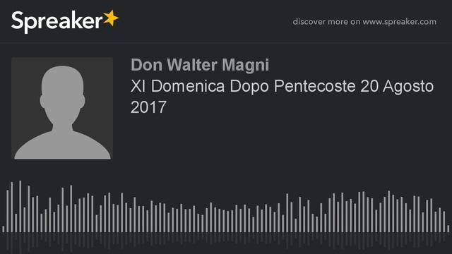 XI Domenica Dopo Pentecoste 20 Agosto 2017 смотреть онлайн