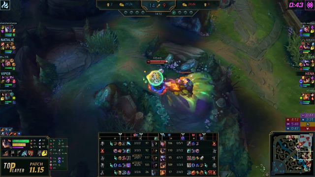 Challenger Rumble Jungle vs Nidalee - 챌린저 정글 럼블 템트리 룬 밤수 수확 ランブル Рамбл 机械公敌 藍寶 - LOL KR 11.15 смотреть онлайн