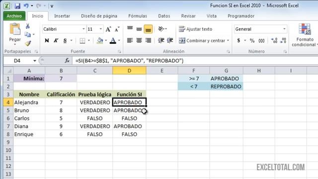 La función SI en Excel смотреть онлайн