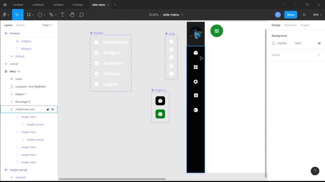 Advanced Figma Side Menu with Submenus | Collapsible Side navigation menu (2021) смотреть онлайн