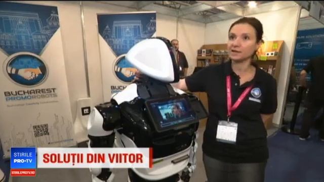 Promobot на выставке в Румынии смотреть онлайн