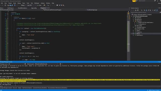 Oracle Veri Tabanı Entity Framework Code First ve Code First Migrations İşlemleri - Bölüm 2 смотреть онлайн