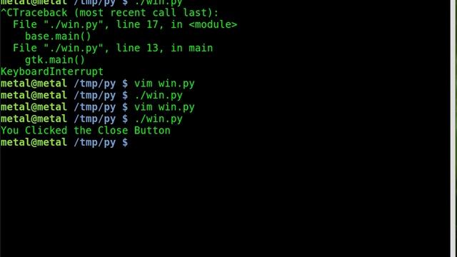Python - GTK GUI - Tutorial #2 - Close Base Window смотреть онлайн