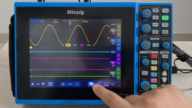 Micsig Smart Oscilloscope Current Channel Force Selection смотреть онлайн
