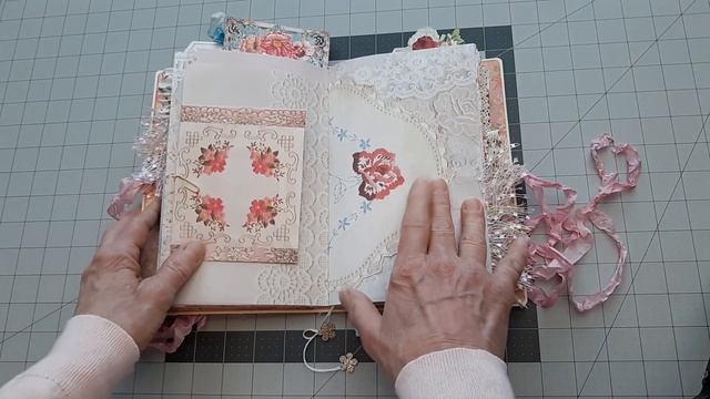 LOVELY IN LACE; PRETTY IN PINK Junk Journal Flip-through! Papers by Dreamz etc., Calico Collage, et смотреть онлайн