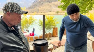 ВЯЛЕНОЕ МЯСО И НАСТОЯЩИЙ ЧАБАНСКИЙ ХИНКАЛ В ГОРАХ КАВКАЗА #мясо #хинкал #рецепт