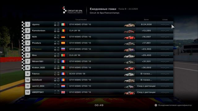 Gran Turismo 7 | Daily Race B #3 | Circuit de Spa-Francorchamps | 22.03.2023 смотреть онлайн