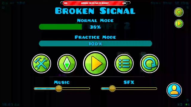 Broken Singal JOUR-8 (38%) GO= 25% REQ=OFF | Geometry Dash 2.2 FR смотреть онлайн
