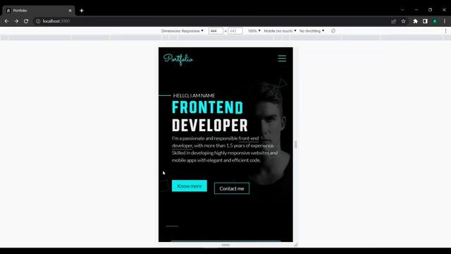 Responsive React.js Portfolio Website - Creative Animations And Hover Effects смотреть онлайн