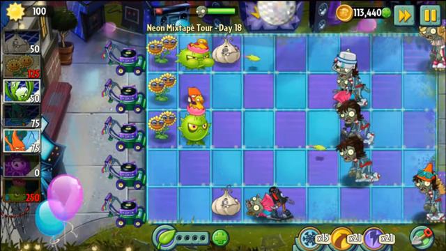 Plants vs Zombies 2 #134 ► Neon Mixtape Tour ► 17, 18, 19 уровни смотреть онлайн