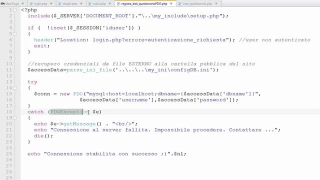 PHP 5.5 ITA 71: form e DBMS - PDO, prima parte смотреть онлайн
