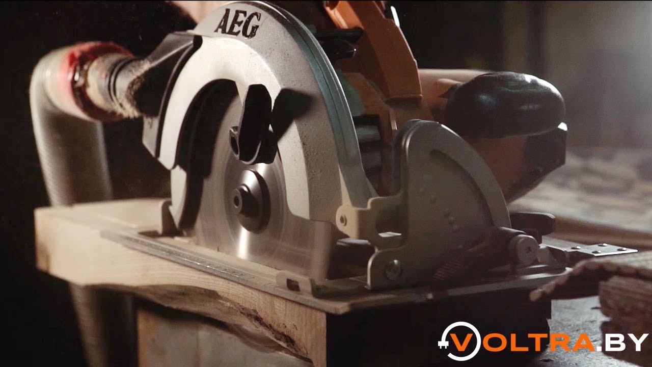 Обзор циркулярной пилы AEG KS 66-2 с направляющей AEG FSU 1400 смотреть онлайн