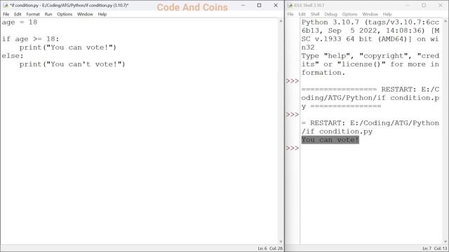 if statement - #12 Python 3 Tutorial смотреть онлайн