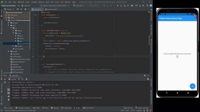How to Display Update is Available Inside Flutter App (Android and iOS) смотреть онлайн