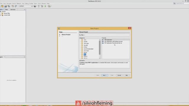 PHP e MySQL Básico #02 - Configurando pasta do ProjetoFinal na IDE NetBeans 8.0.2 смотреть онлайн
