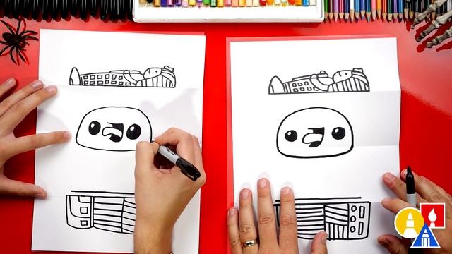 How To Draw A Mummy Folding Surprise смотреть онлайн