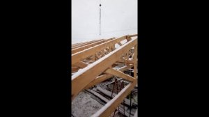 Гараж 7*8.Перекрытие фермами.Ферма деревянная 9 м.