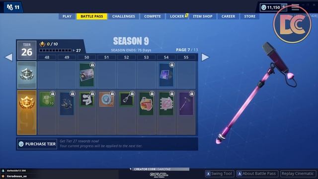 Streamers React To The Season 9 Battle Pass! Dual Wield HARVESTING TOOLS! смотреть онлайн