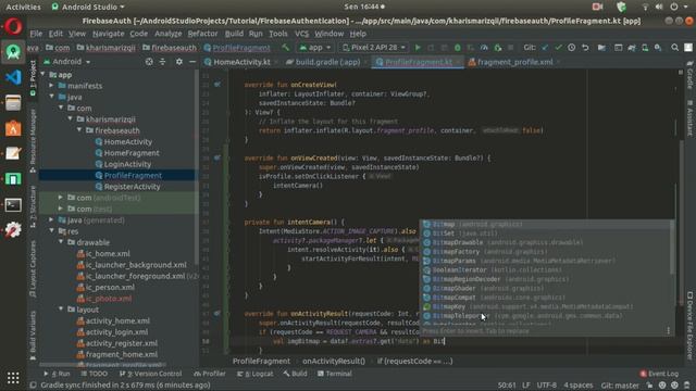 Tutorial Firebase Authentication - 6. Upload Foto Profile - Android Studio Kotlin смотреть онлайн