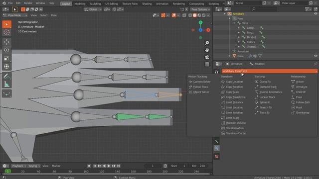 Easy & Quick Hand Rig With Drivers In Blender смотреть онлайн