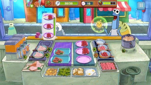 Game Play SpongeBob Squarepants: Krusty Cook Off – Ham A Lot (Food Truck Level Challenge) смотреть онлайн