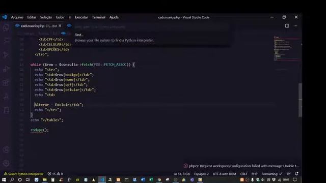 PHP com Banco de Dados - Parte 7 (Links botões Alterar/Excluir) смотреть онлайн