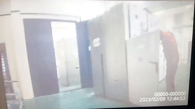 Перекрытие на шинах 10кВ при вкатывании тележки ТСН, 09.02.2023г смотреть онлайн
