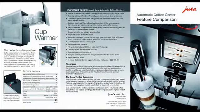 Jura-Capresso Impressa C5 Automatic Coffee Center смотреть онлайн