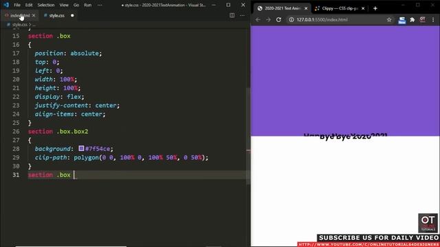 CSS Text Animation Effects using Clip-path смотреть онлайн