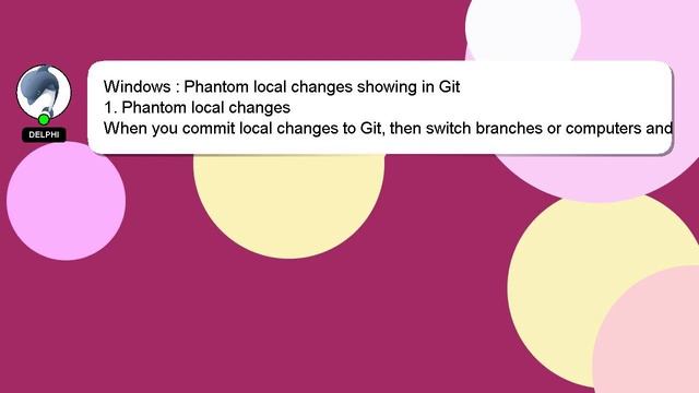 Windows : Phantom local changes showing in Git смотреть онлайн