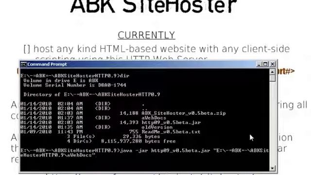ABK SiteHoster -=[a Lightweight Extensible HTTP Network Server]=- смотреть онлайн
