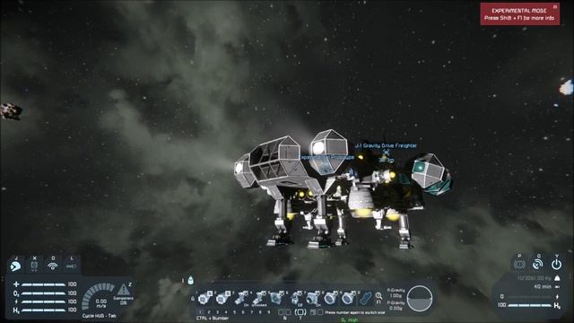 J-1 Gravity Drive Freighter!!  - Space Engineers - Experimental Gravity Drive