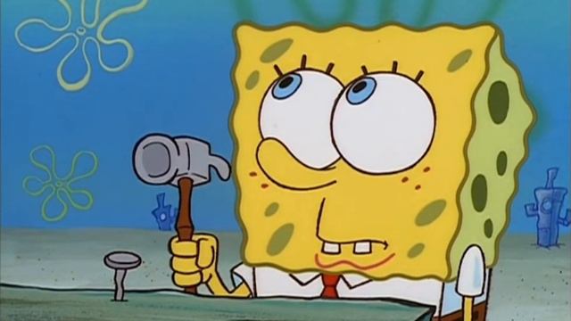 Спанч Боб забивает гвоздь смотреть онлайн