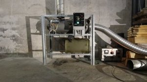 Отопитель ОВ-65. Запуск - останов, замер температуры.