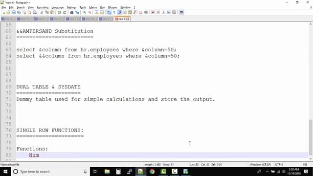 Single Row Functions in SQL | Oracle SQL fundamentals смотреть онлайн