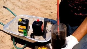 Монтирование столбиков забора GRAND LINE с применением HILST (заменителя бетона )