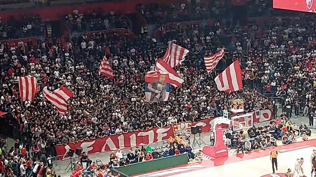 Delije - navijanje na Zvezda Monako u areni смотреть онлайн