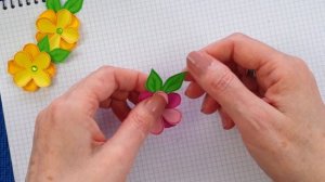 Бумажный цветок из 4 лепестков. Как вырезать красивые цветочки из бумаги. Бумажные цветы.