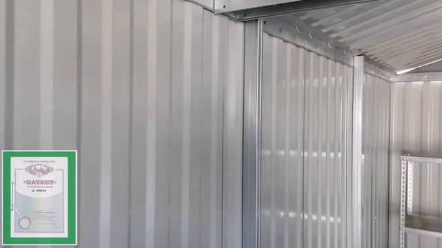 Металлический сборно-разборный хозблок Подсобник 3х4. Элементы конструкции смотреть онлайн