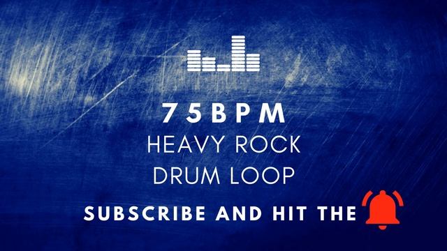 Heavy Rock Drum Loop 75 BPM [Practice Tool + Free Download] смотреть онлайн