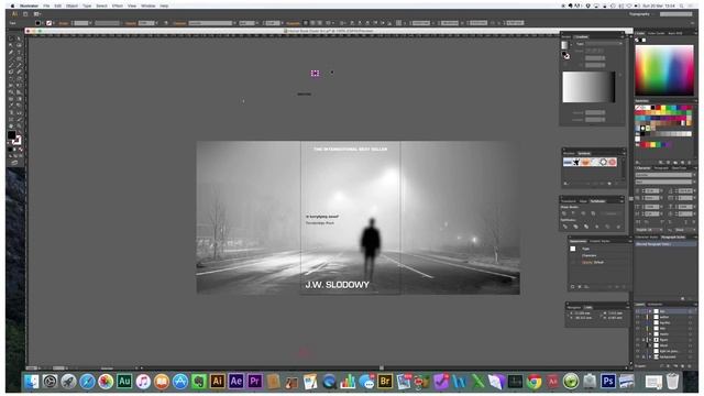 Atmospheric Book Cover Art with Adobe illustrator CS6 & Photoshop CS6 смотреть онлайн