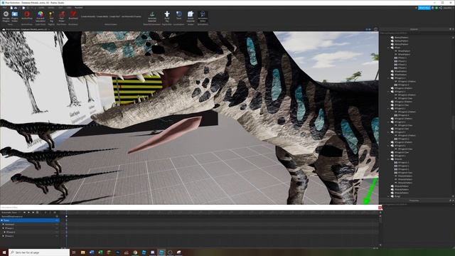 ROBLOX Prior Extinction - Rigging Dilophosaurus!