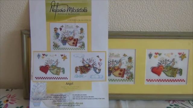 Вышивка крестиком Ангелы. Отчет по вышивке, обзор набора смотреть онлайн