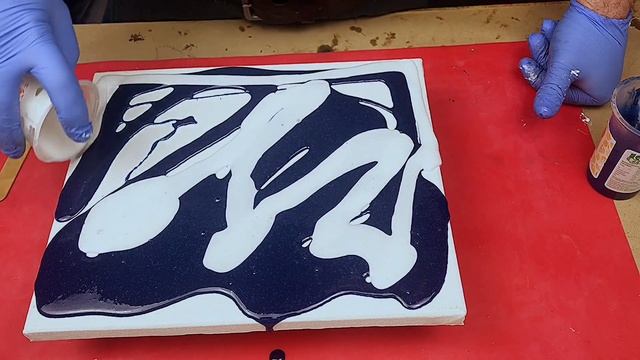 How to prepare a canvas for a resin pour - to prevent ridges and dips смотреть онлайн