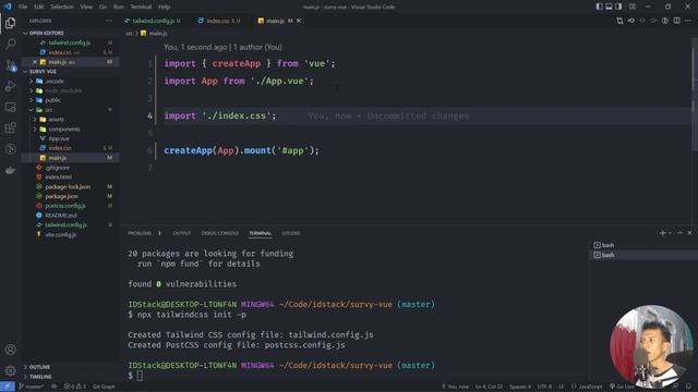 Fullstack Laravel 9 Vue 3 Tailwind + Pinia 02 Integrasi Tailwindcss di Vue Vite смотреть онлайн