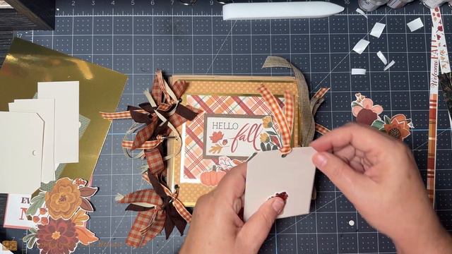 Falloween Day 30 Beautiful easy Fall Paper Bag Mini Album. Part 2. смотреть онлайн
