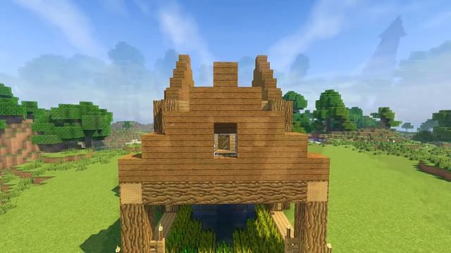 Красивый дом для выживания в Майнкрафт смотреть онлайн