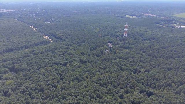 12.08.2021 Blick über den Grenzstreifen der ehemaligen Berliner Mauer in Hohen Neuendorf смотреть онлайн