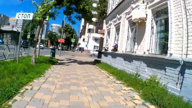 Прогулка по городу Самара, лето, жара, июнь, суббота, выходной.