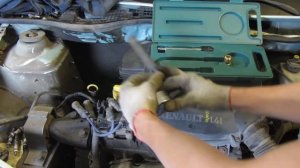 Проверка компрессии в цилиндрах Рено Логан и Лада Ларгус